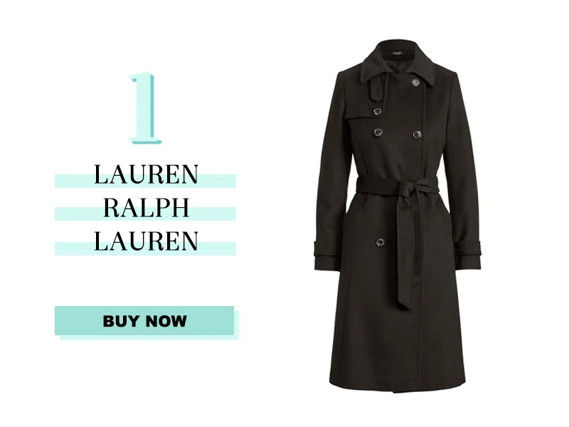 Lauren Ralph Lauren Black Wool Coat