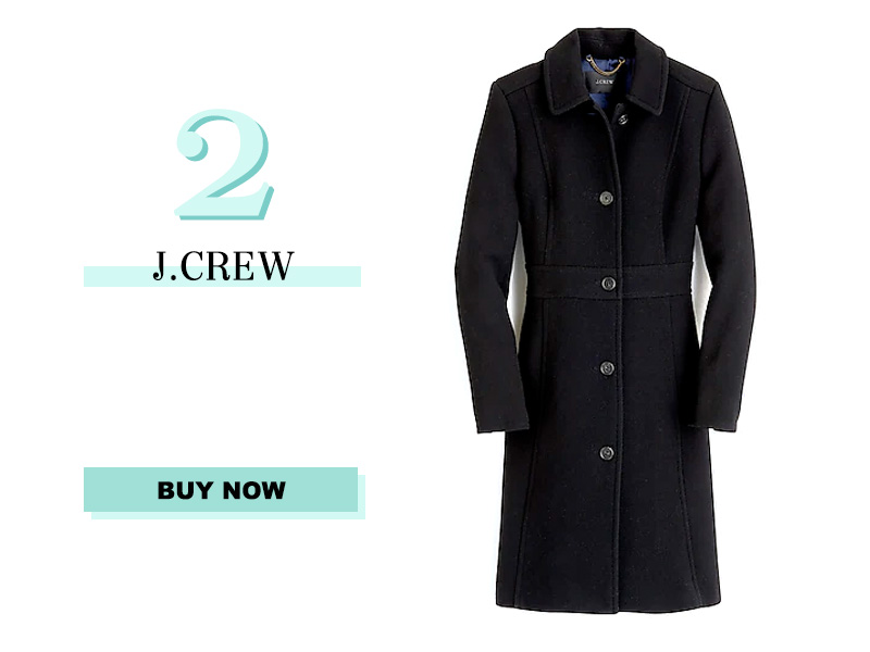 J.Crew Black Wool Coat