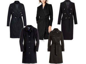 5 Classic Black Wool Coats