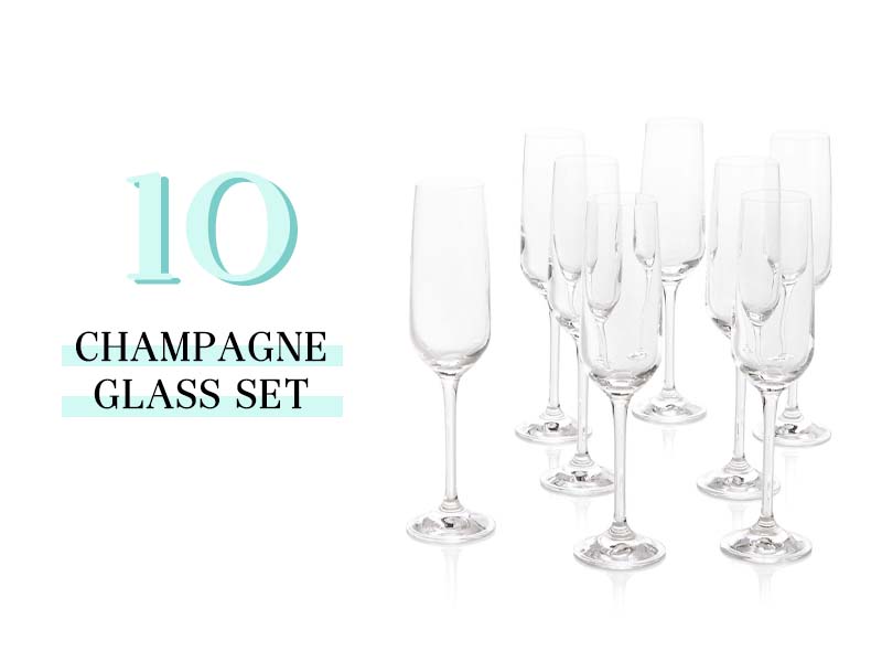 champagne glass set