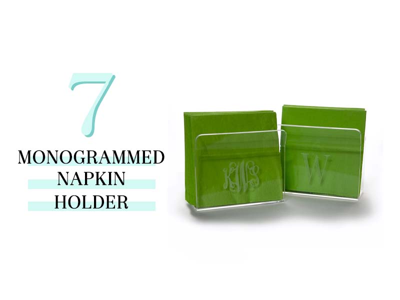 monogrammed napkin holder
