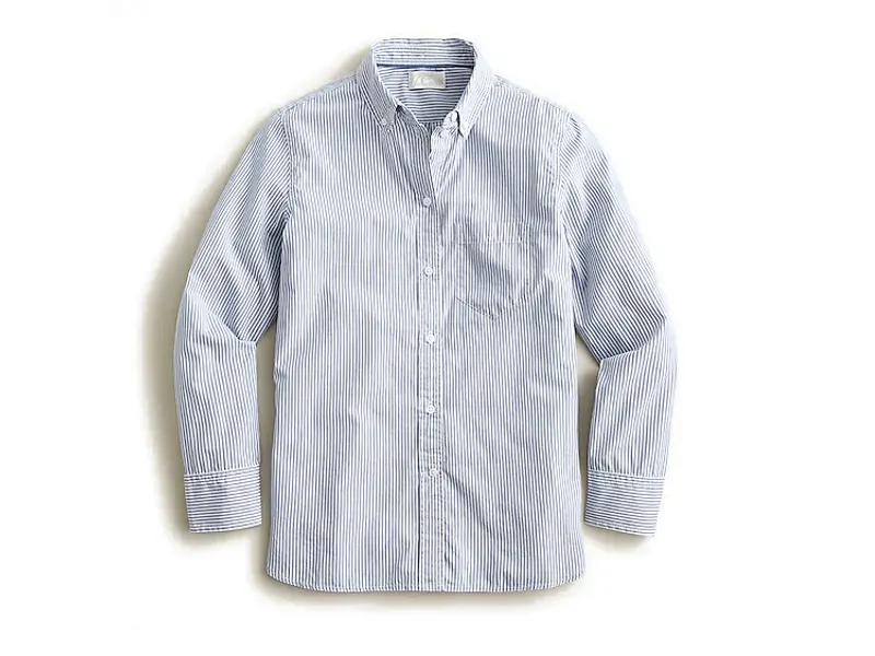 J.Crew Blue Pinstripe Button Down