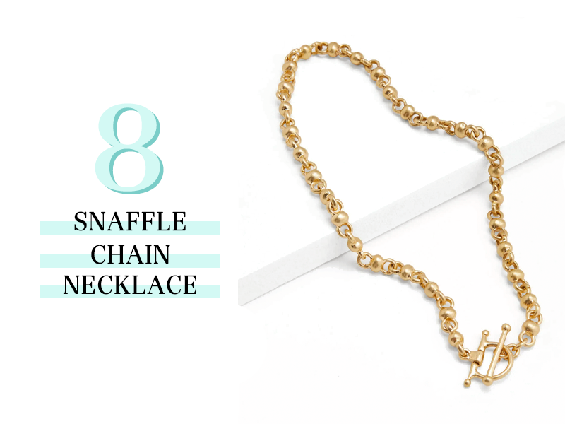 Snaffle Chain Necklace in Gold from Boden