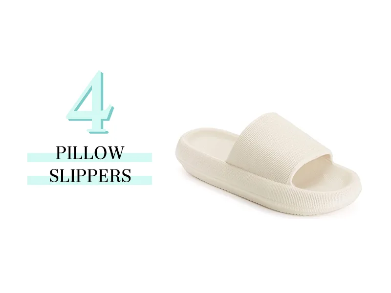 Pillow Slippers in cream