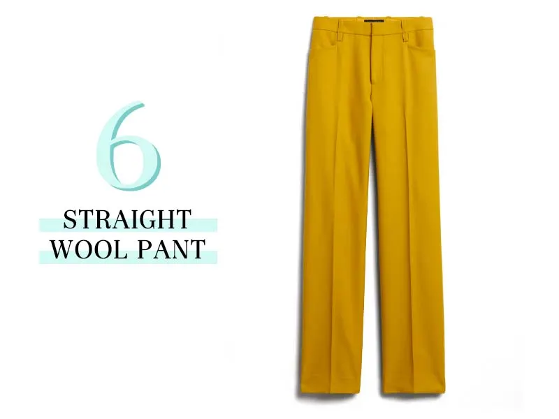 Straight Wool Pants