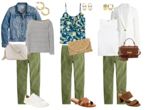3 Chic and Easy Olive Green Pants Outfits