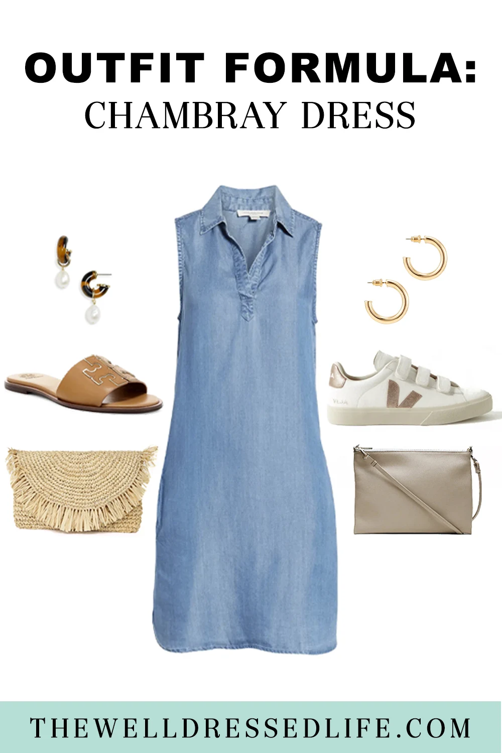 Outfit Formulas: The Chambray Shift Dress