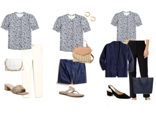 How To Wear J.crew Factory Print Blouse