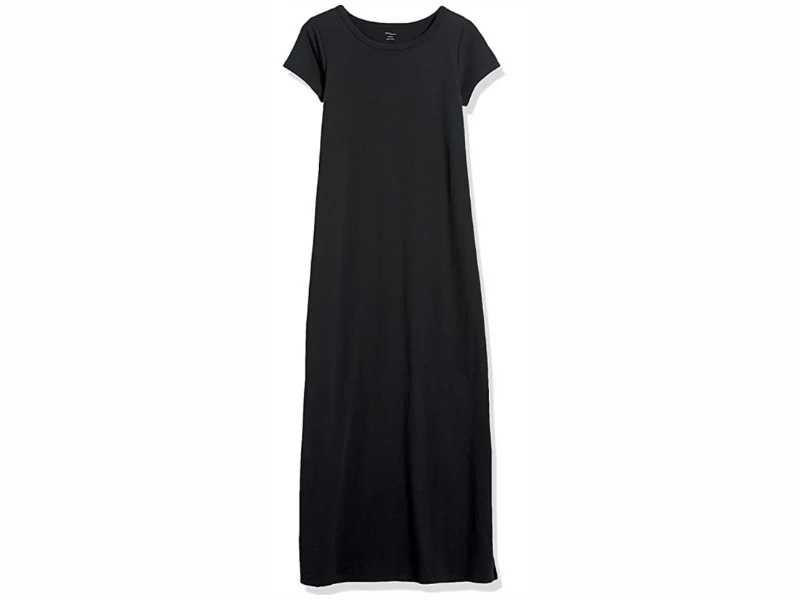 Black tee shirt maxi clearance dress