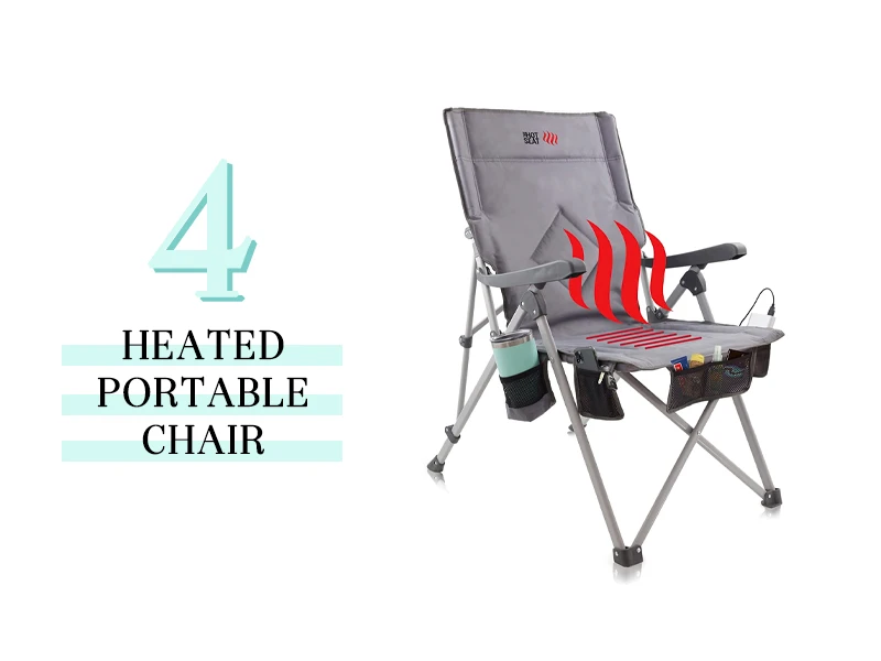 Heated portable chair