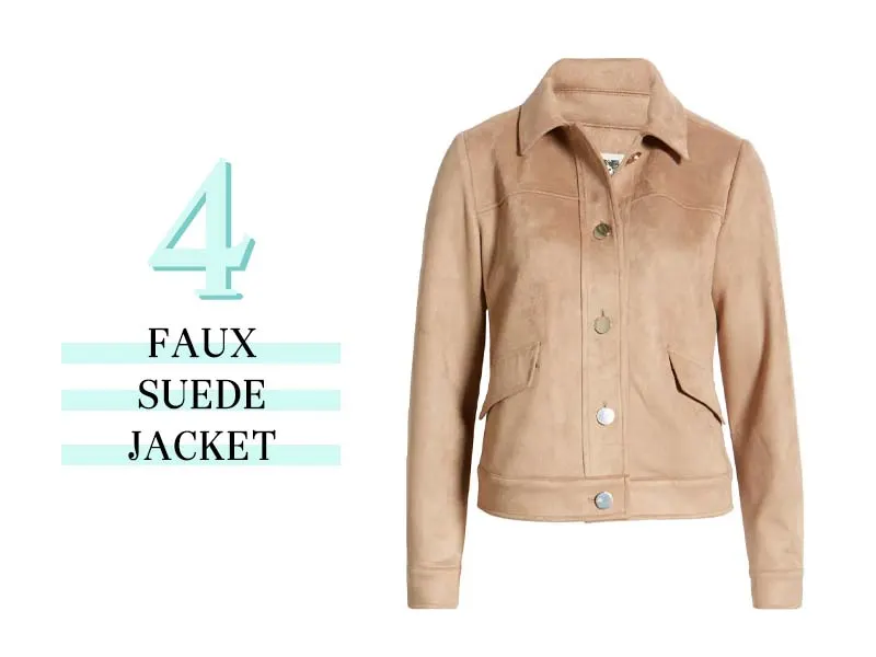 Anne Klein Faux Suede Jacket