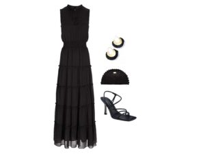 How to Wear a Black Maxi Dress