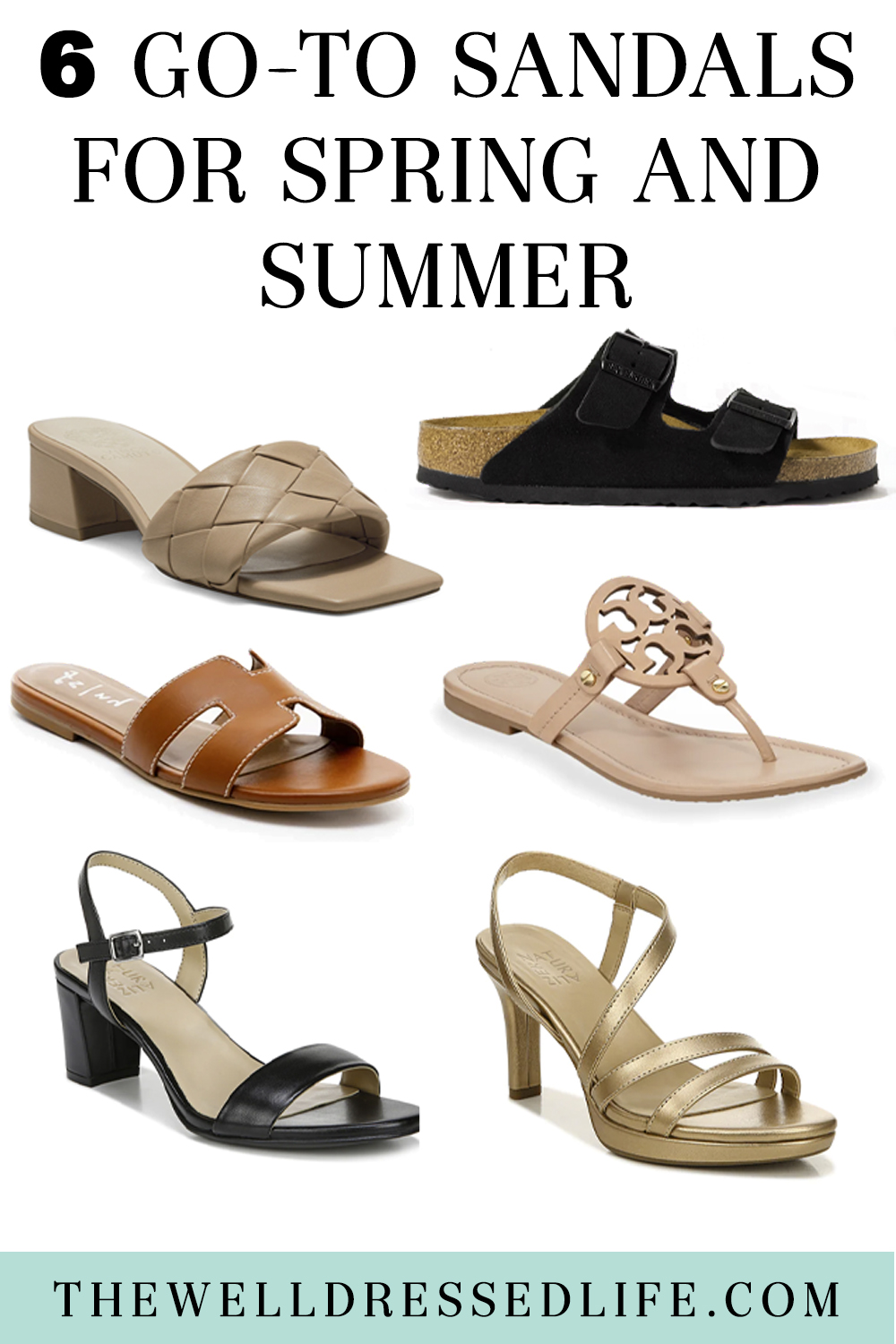 6 Go-To Sandals for Spring and Summer