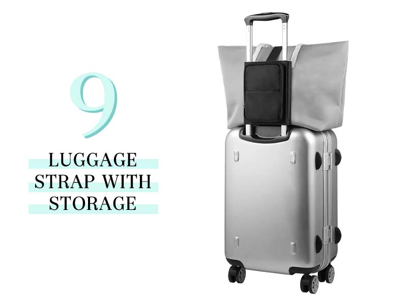 Luggage Strap with Storage