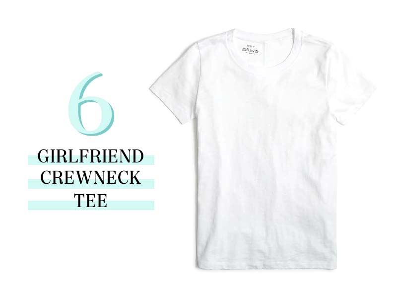 Girlfriend Crewneck Tee in White