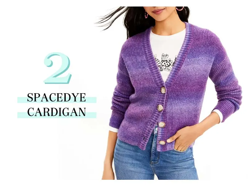 spacedye cardigan