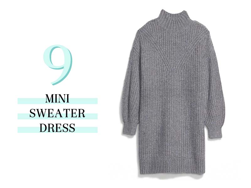 Mini Sweater dress in gray