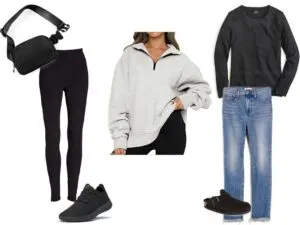 Outfit Formula: The  Half Zip Sweatshirt