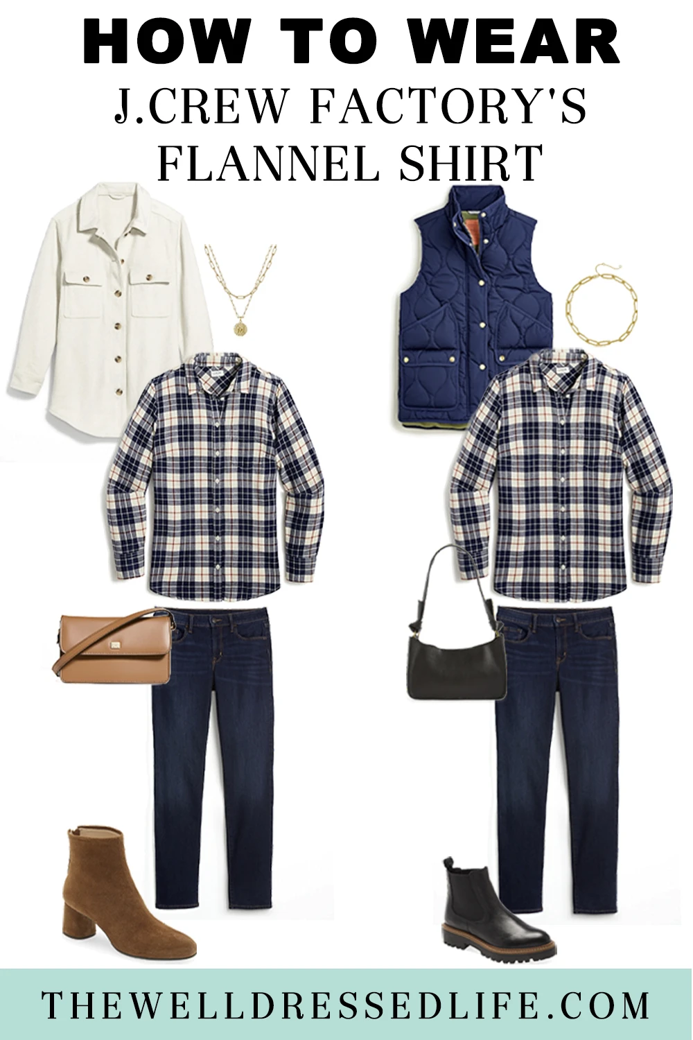 How to Wear J.Crew Factory\'s Flannel Shirt