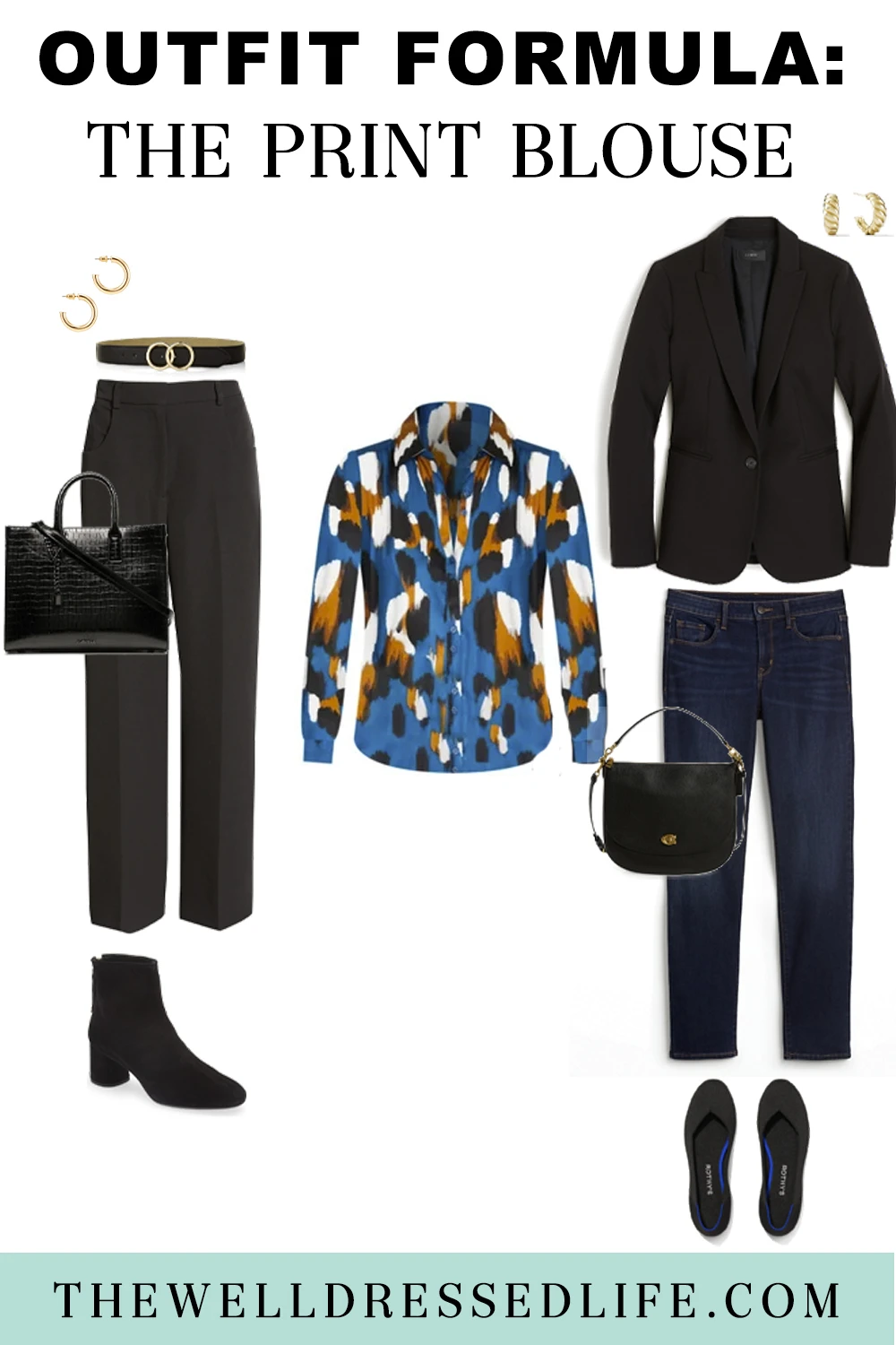 Outfit Formula: The Print Blouse