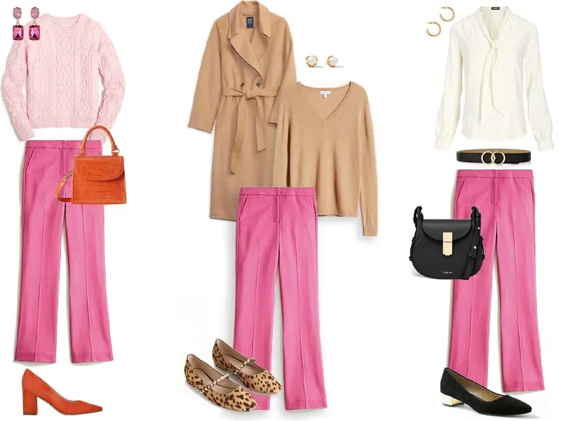 How to Wear Pink Pants in the Fall