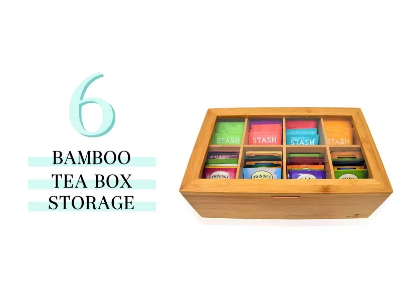 bamboo tea box storage