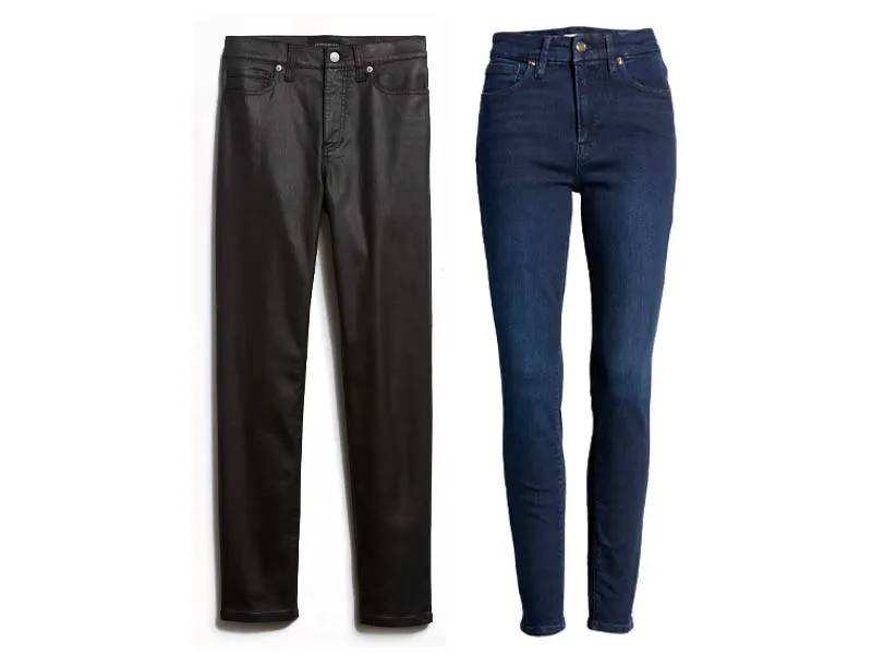 Slim Coated Jeans and Skinny Jeans