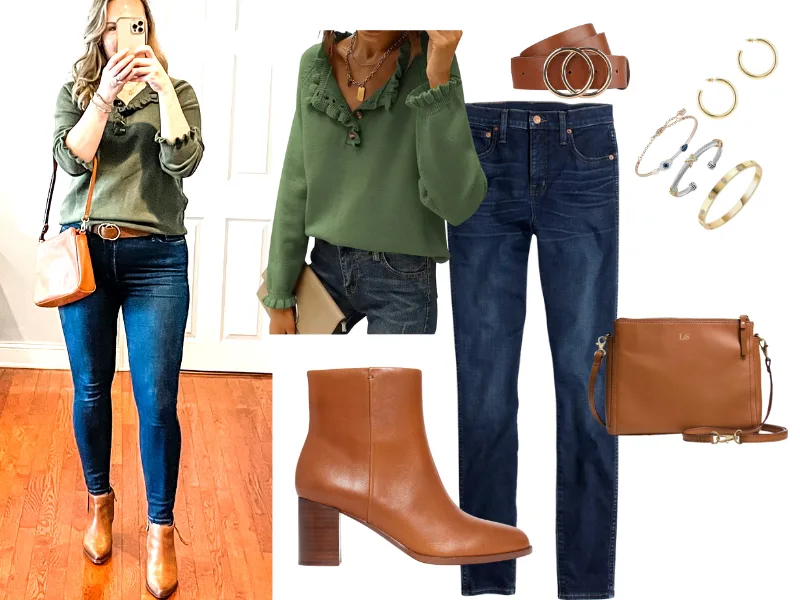 Cute jean outfits for on sale fall