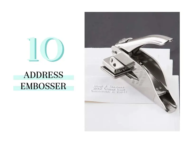 address embosser