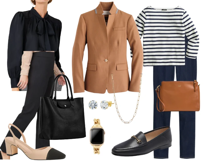 Navy and White Horizontal Striped Blazer Outfits For Women (3 ideas &  outfits)