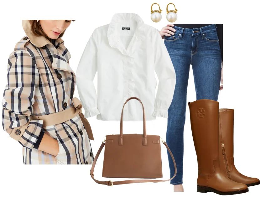 How to Wear a Plaid Statement Trench