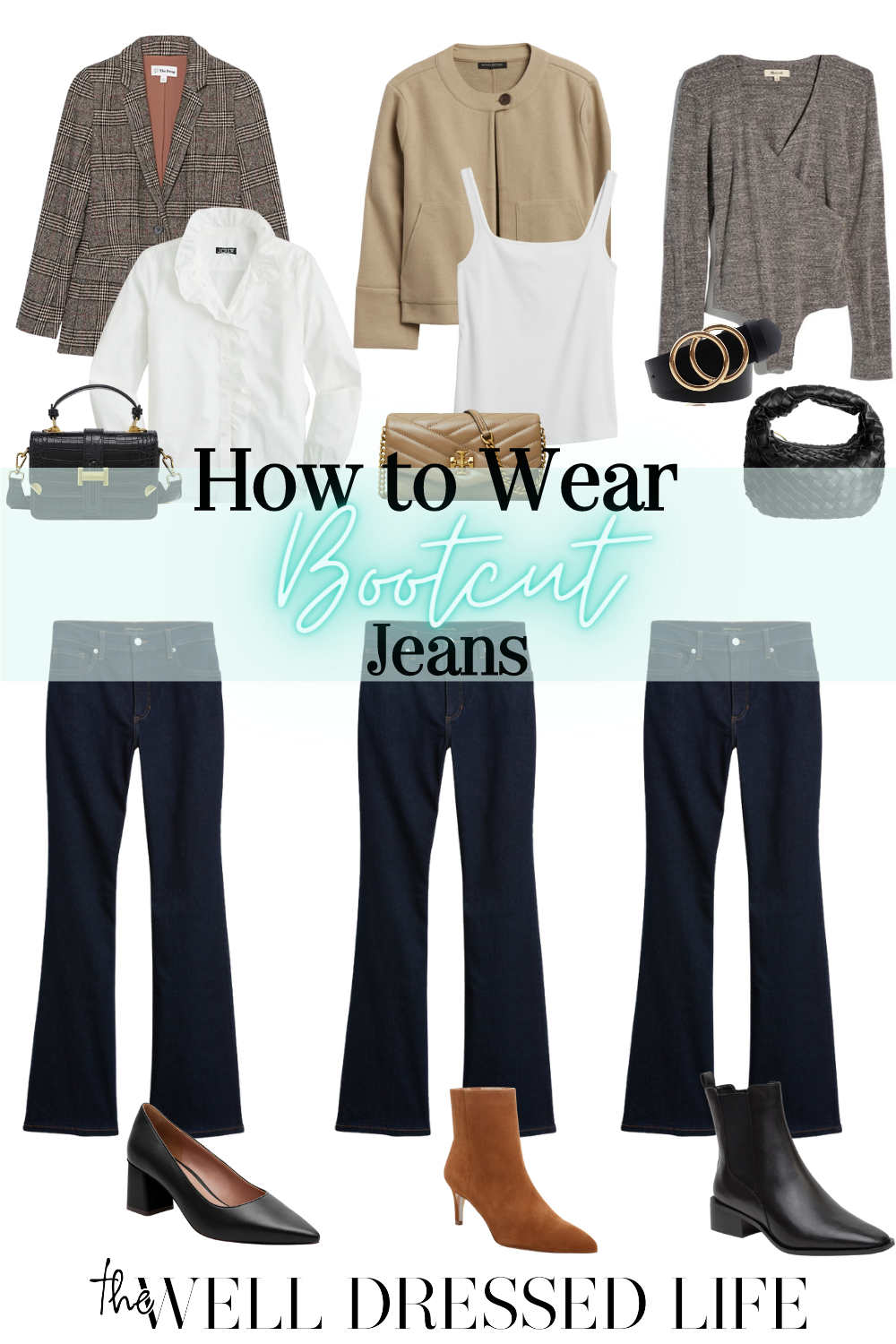 How to Wear Bootcut Jeans