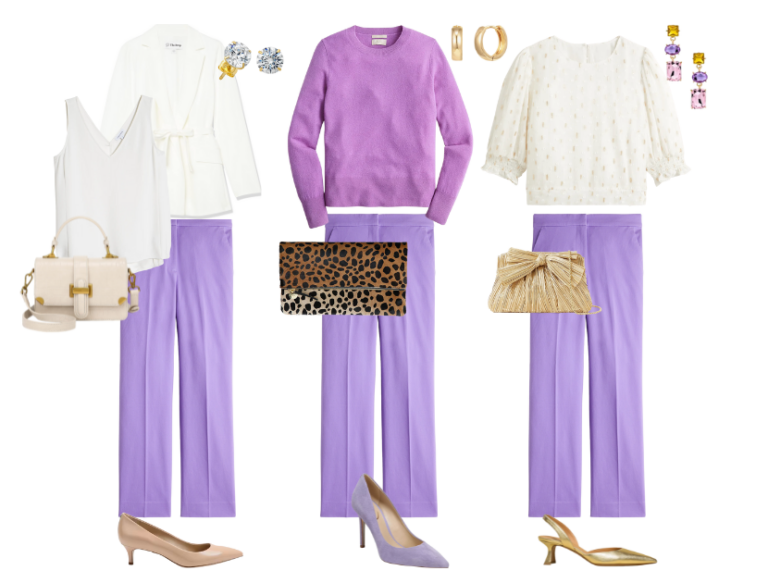 3-springtime-outfits-with-lavender-pants