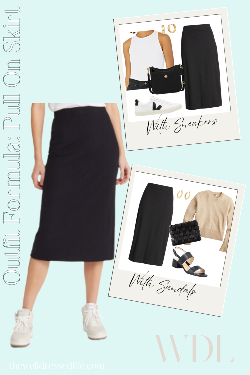 Outfit Formula: The Faux Leather Skirt