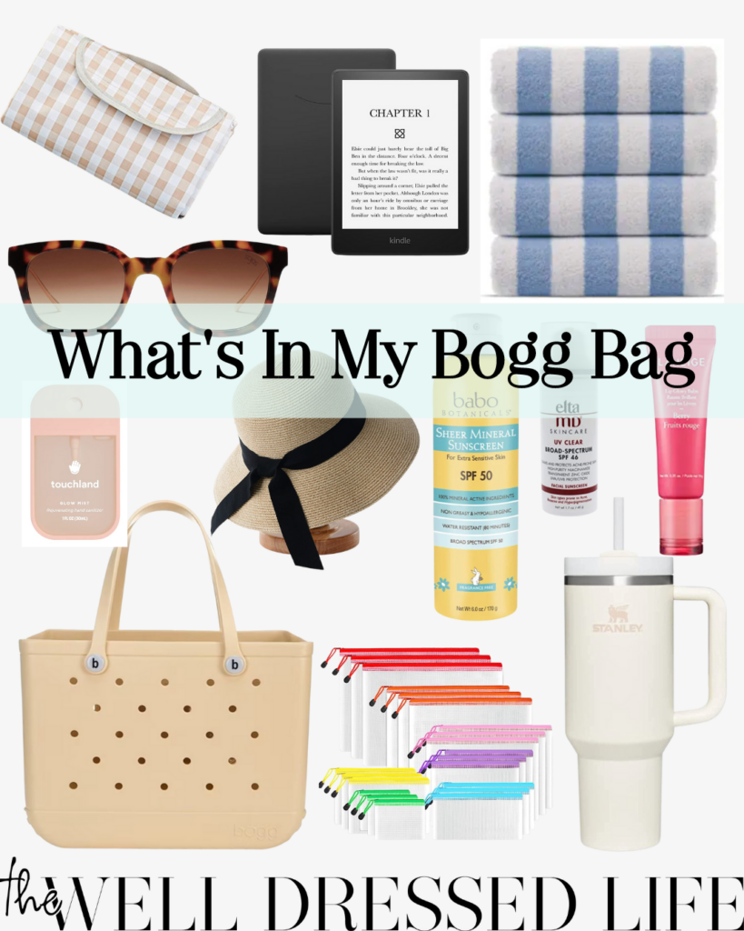 Bogg Bag Original vs Small  Packed for the Pool 