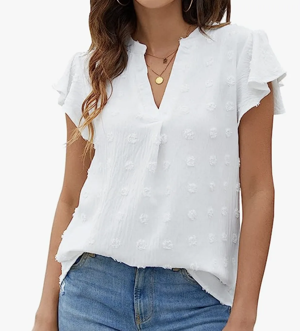 6 Pretty White Summer Tops on