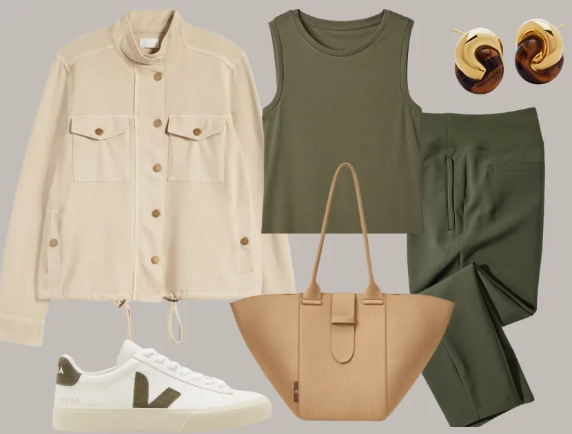 Olive Green pants with Tan Jacket Olive Green pants with Tan Jacket