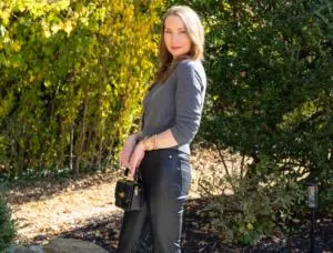 The Best Faux Leather Pants for Women over 40