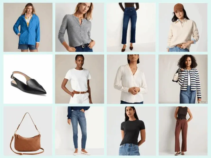 September 2025 best sellers from The Well Dressed Life featuring fall fashion staples for women over 40 including sweaters, jeans, tops, shoes, and bags