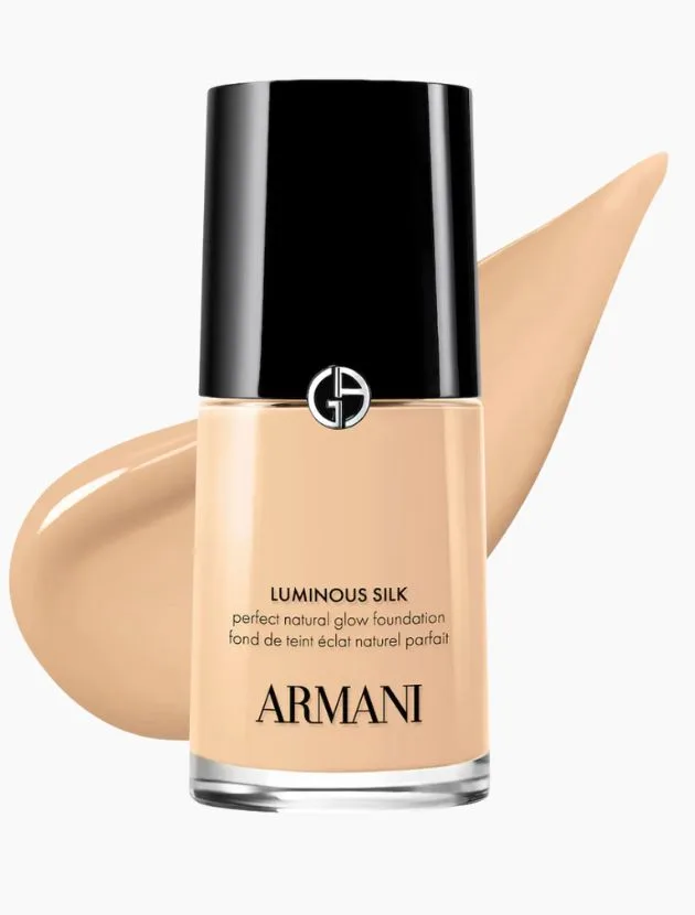 Giorgio Armani Luminous Silk Foundation bottle with luminous liquid texture