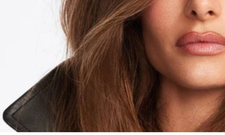 woman with glossy blowout using Chris McMillan hair products