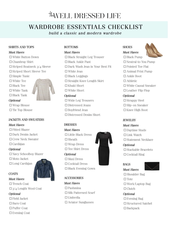Wardrobe Essentials Checklist