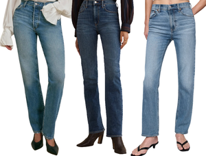 The Best 90s Style Straight Leg Jeans for Women Over 40: Splurge, Spend & Save