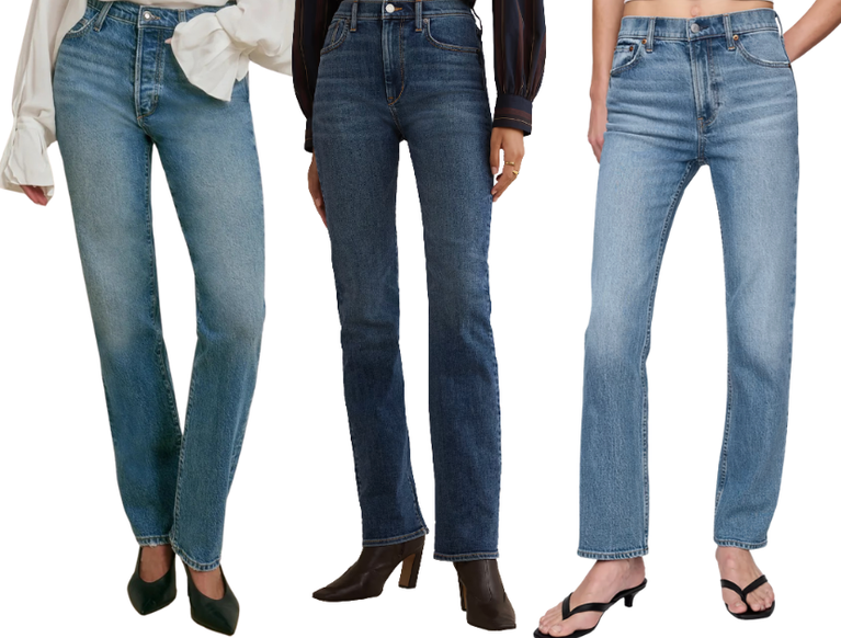 The Best 90s Style Straight Leg Jeans for Women Over 40: Splurge, Spend & Save