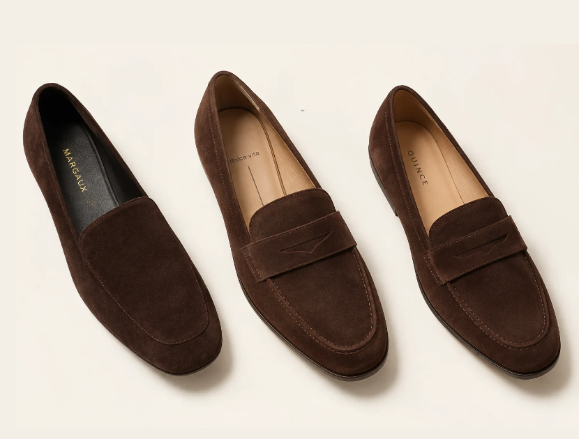 I Found the Prettiest Brown Suede Loafers at 3 Very Different Prices