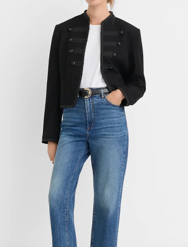 LOFT Twill Military Jacket, a military-inspired jacket trend for fall 2026