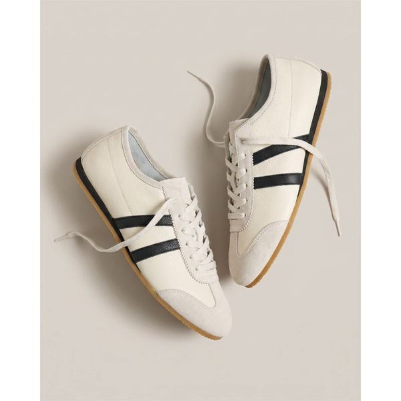 Leather & Suede Low Profile Sneaker from Quince